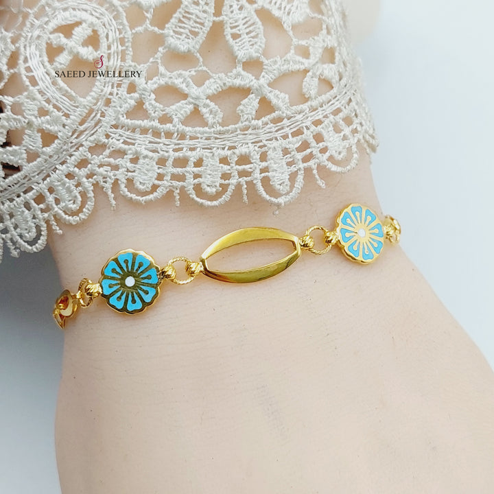 21K اسوارة تركي مينا-مجوهرات الشيخ سعيد-Saeed Jewelry 