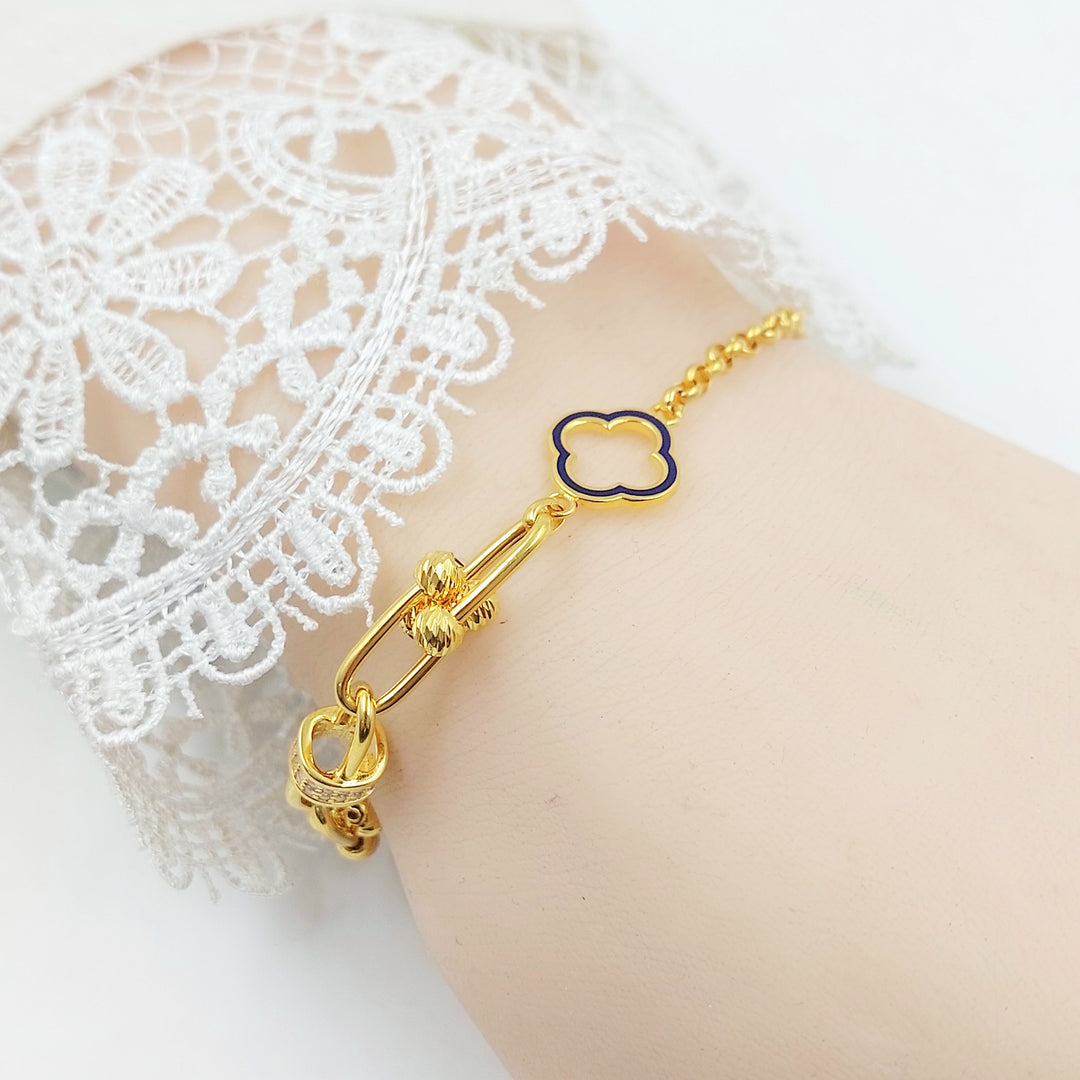 21K اسوارة اكسترا مينا مرصع-مجوهرات الشيخ سعيد-Saeed Jewelry 