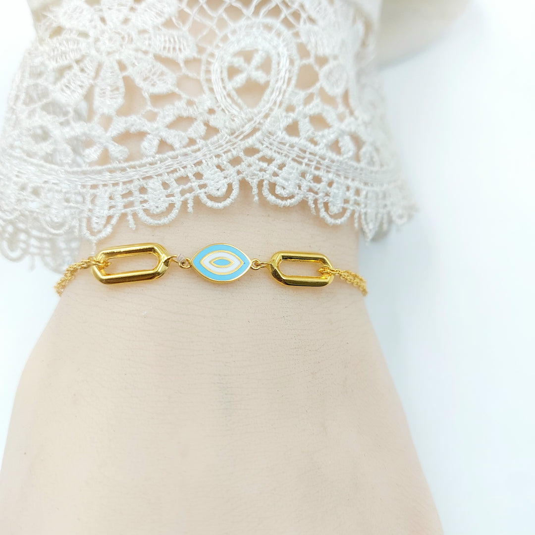 21K اسوارة اكسترا مينا-مجوهرات الشيخ سعيد-Saeed Jewelry 