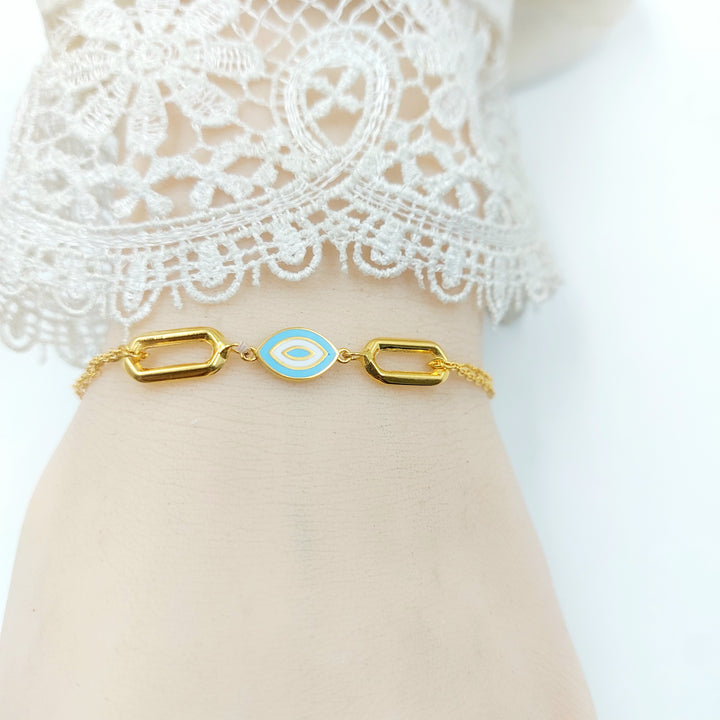 21K اسوارة اكسترا مينا-مجوهرات الشيخ سعيد-Saeed Jewelry 