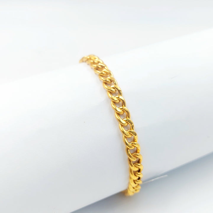 21K اسوارة جنزير مينا-مجوهرات الشيخ سعيد-Saeed Jewelry 