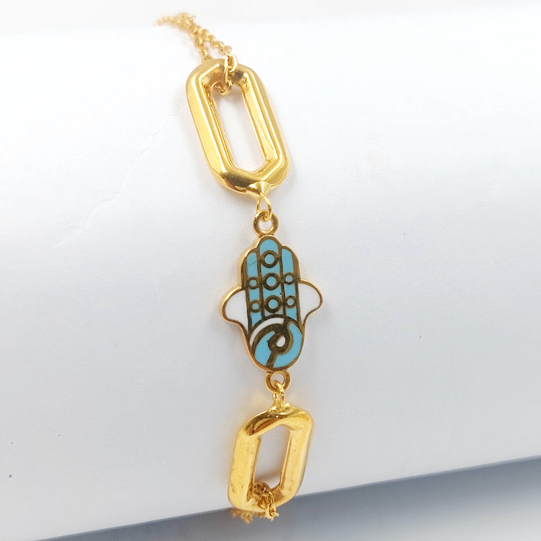 21K اسوارة اكسترا مينا-مجوهرات الشيخ سعيد-Saeed Jewelry 