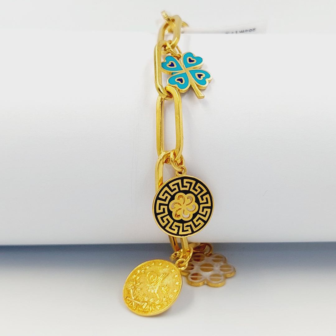 21K اسوارة دنانديش مينا-مجوهرات الشيخ سعيد-Saeed Jewelry 