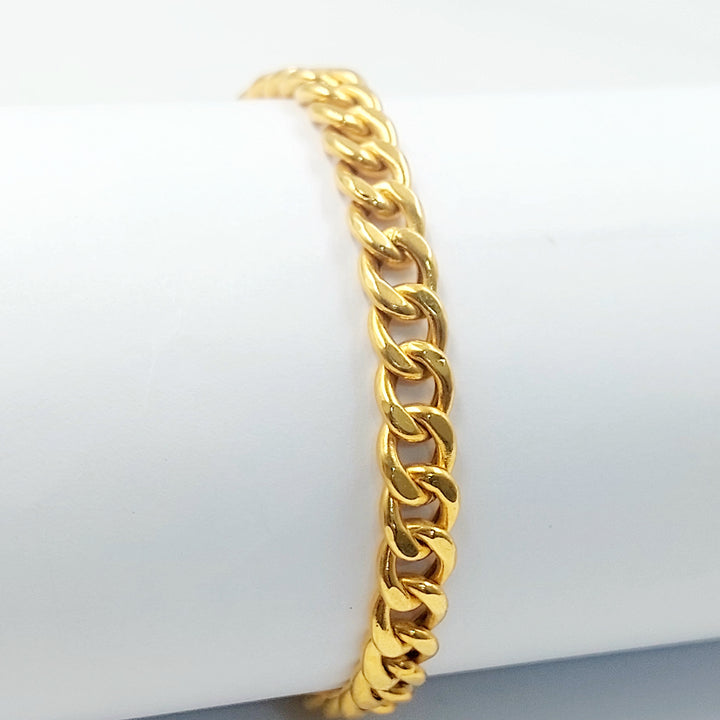 21K اسوارة جنزير مينا-مجوهرات الشيخ سعيد-Saeed Jewelry 