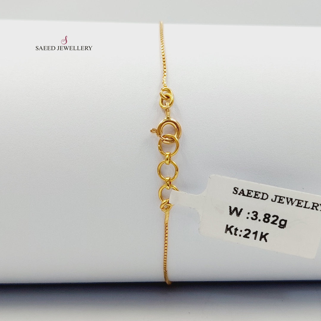 21K اسوارة مسبحة مينا-مجوهرات الشيخ سعيد-Saeed Jewelry 