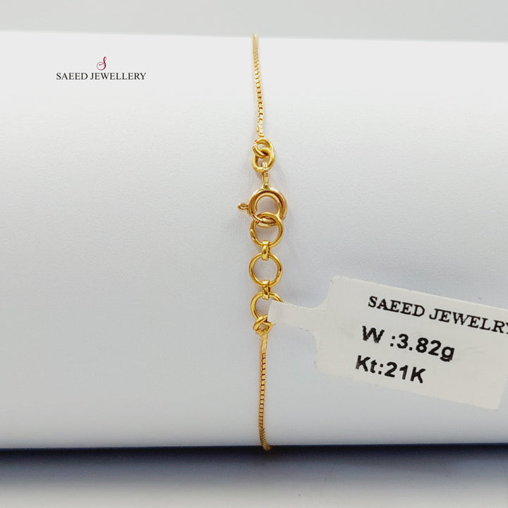 21K اسوارة مسبحة مينا-مجوهرات الشيخ سعيد-Saeed Jewelry 