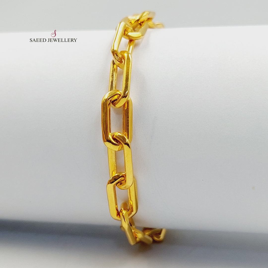 21K اسوارة بيبر كليب مينا-مجوهرات الشيخ سعيد-Saeed Jewelry 