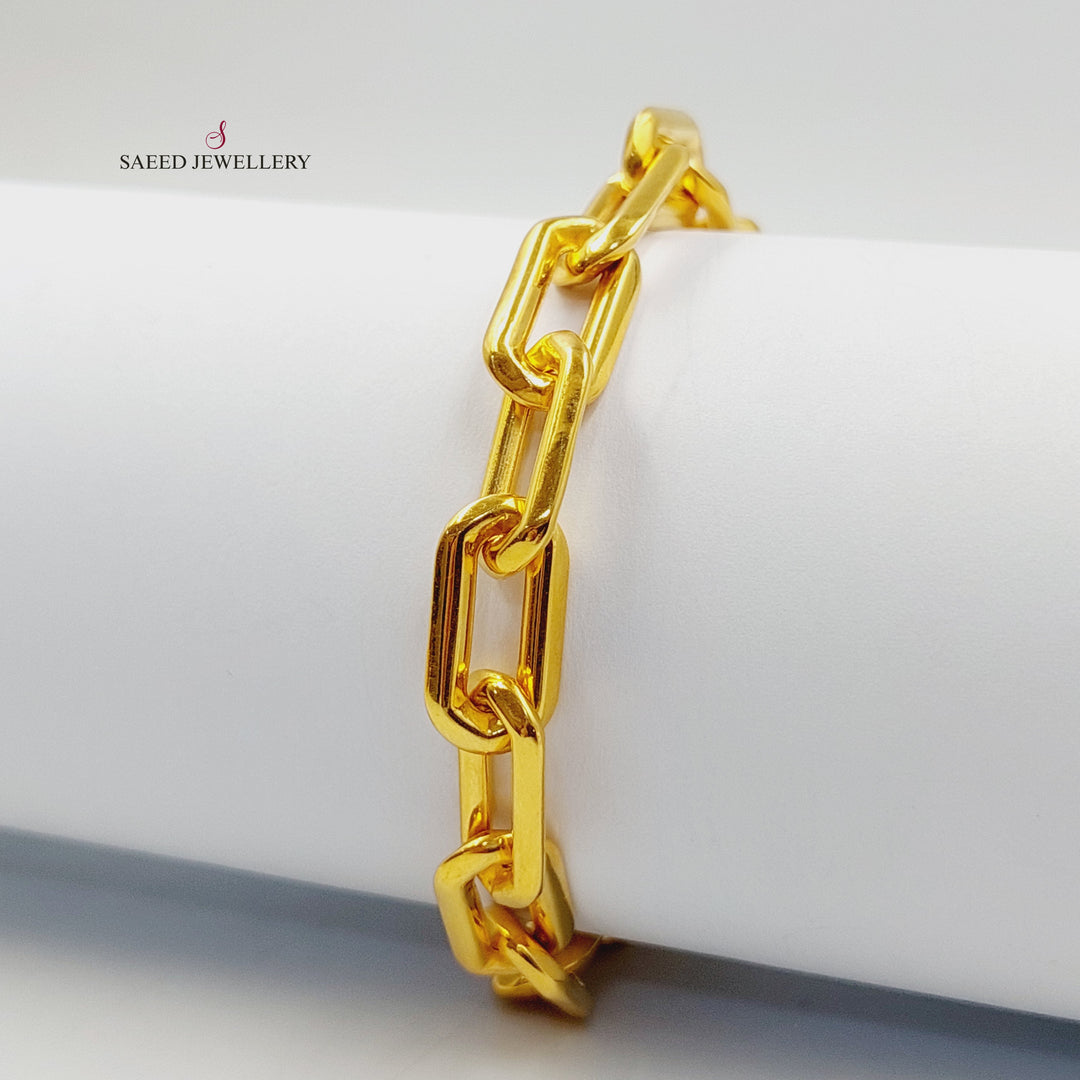 21K اسوارة بيبر كليب مينا-مجوهرات الشيخ سعيد-Saeed Jewelry 