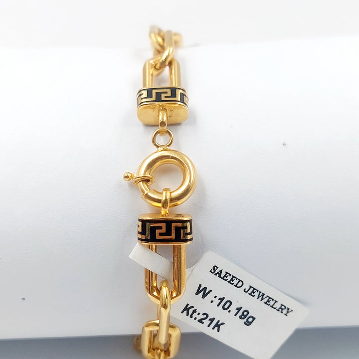 21K اسوارة بيبر كليب مينا-مجوهرات الشيخ سعيد-Saeed Jewelry 