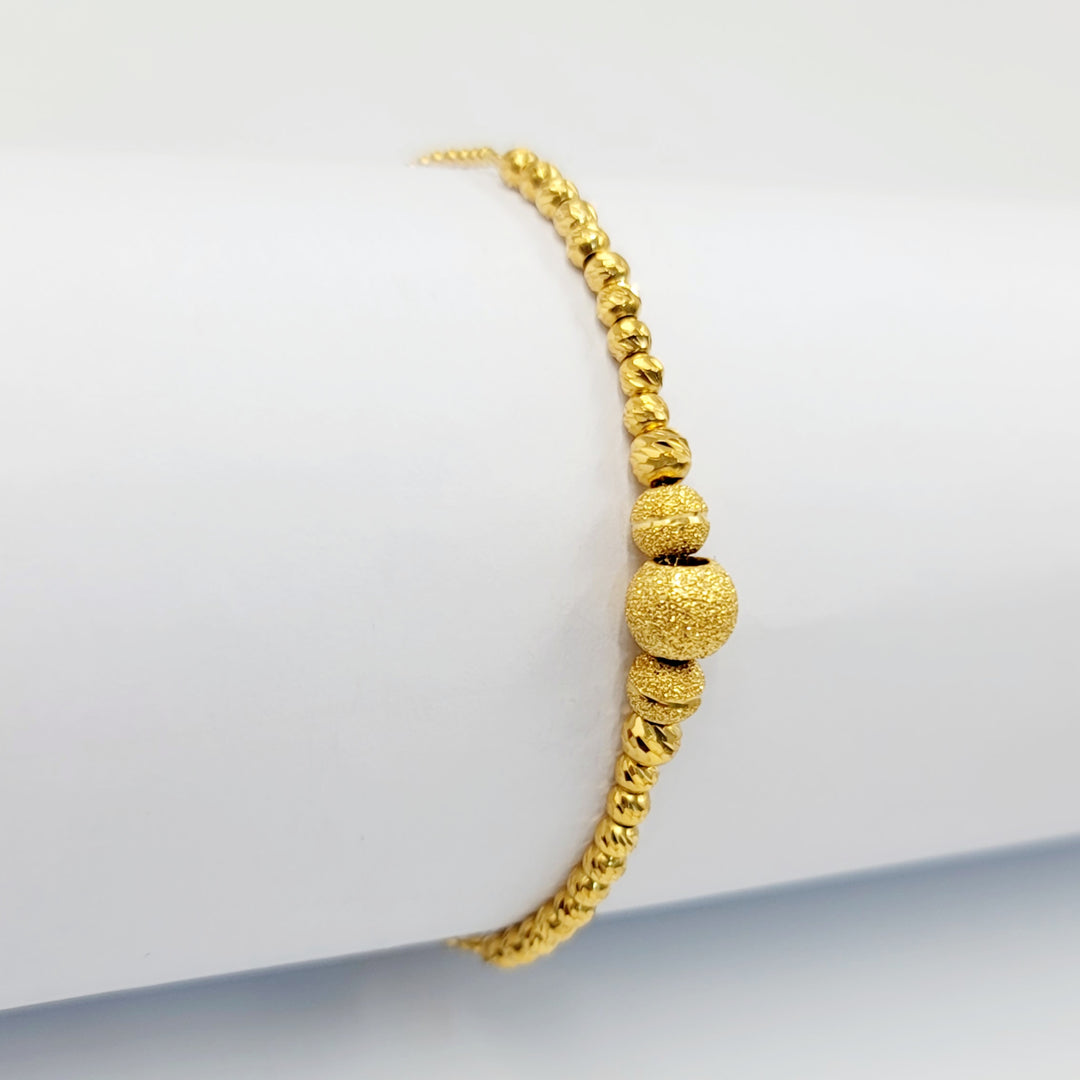 21K اسوارة مسبحة نقش-مجوهرات الشيخ سعيد-Saeed Jewelry 