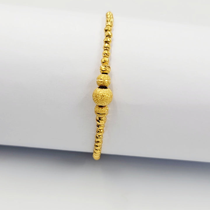 21K اسوارة مسبحة نقش-مجوهرات الشيخ سعيد-Saeed Jewelry 