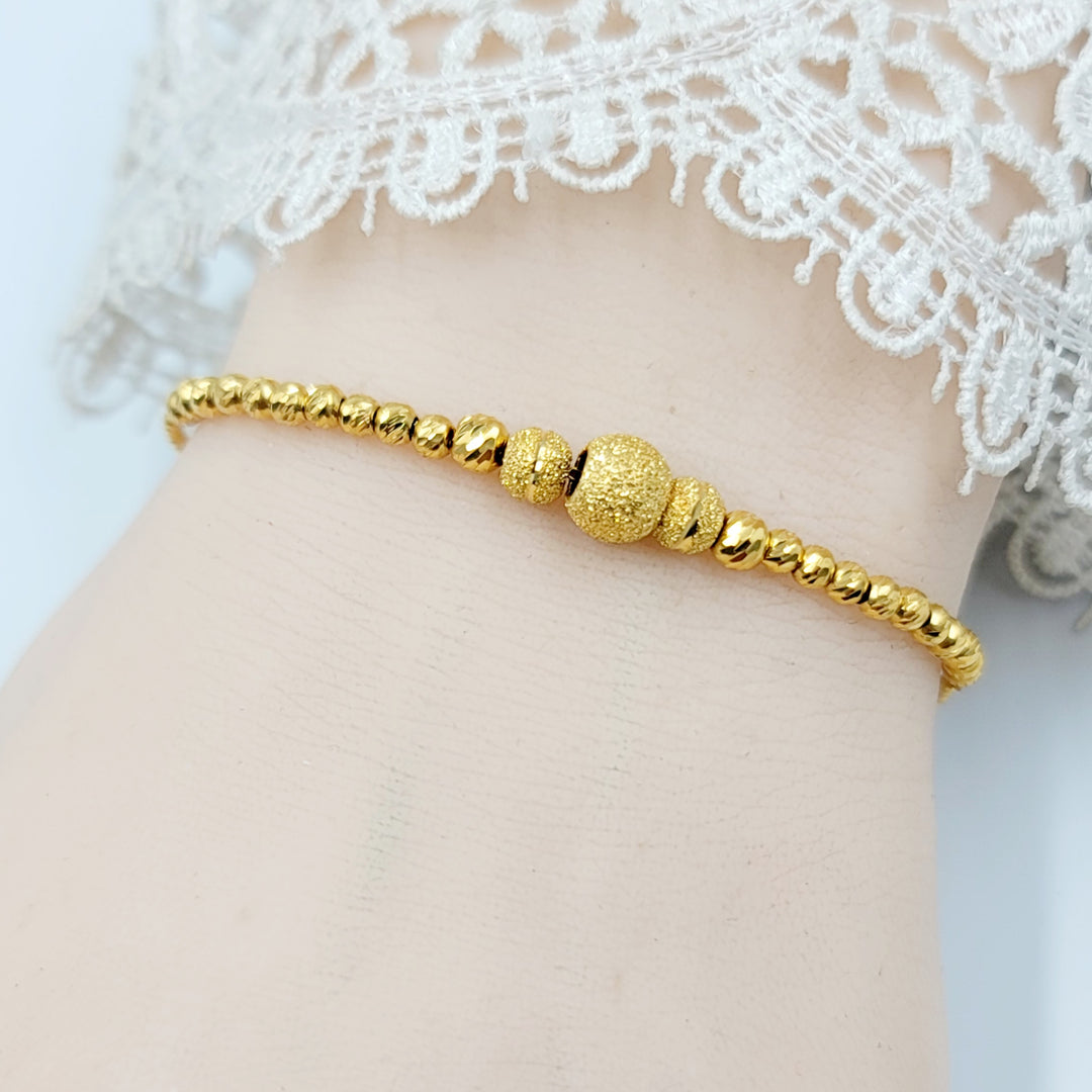 21K اسوارة مسبحة نقش-مجوهرات الشيخ سعيد-Saeed Jewelry 