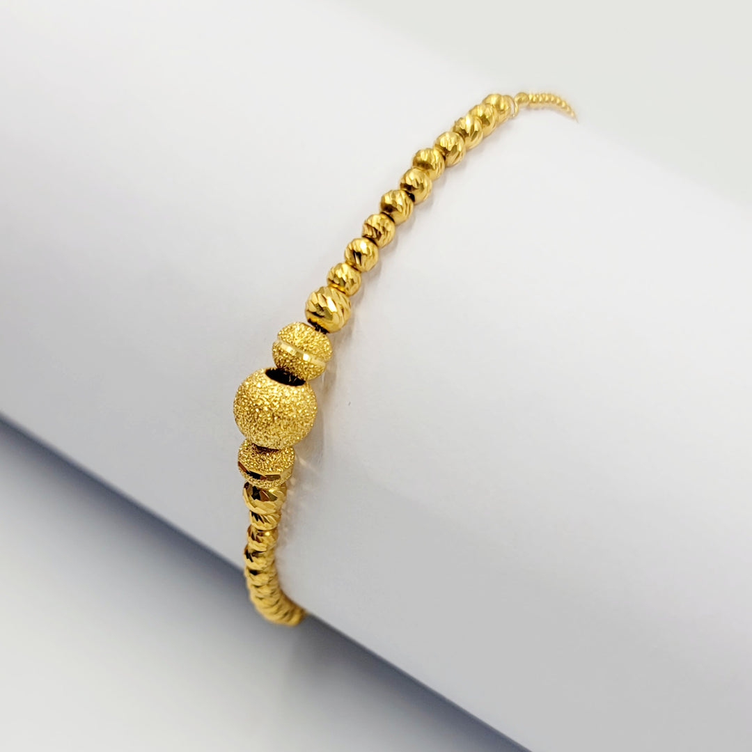 21K اسوارة مسبحة نقش-مجوهرات الشيخ سعيد-Saeed Jewelry 