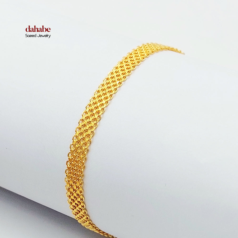 21K اسوارة فانسي-مجوهرات الشيخ سعيد-Saeed Jewelry 