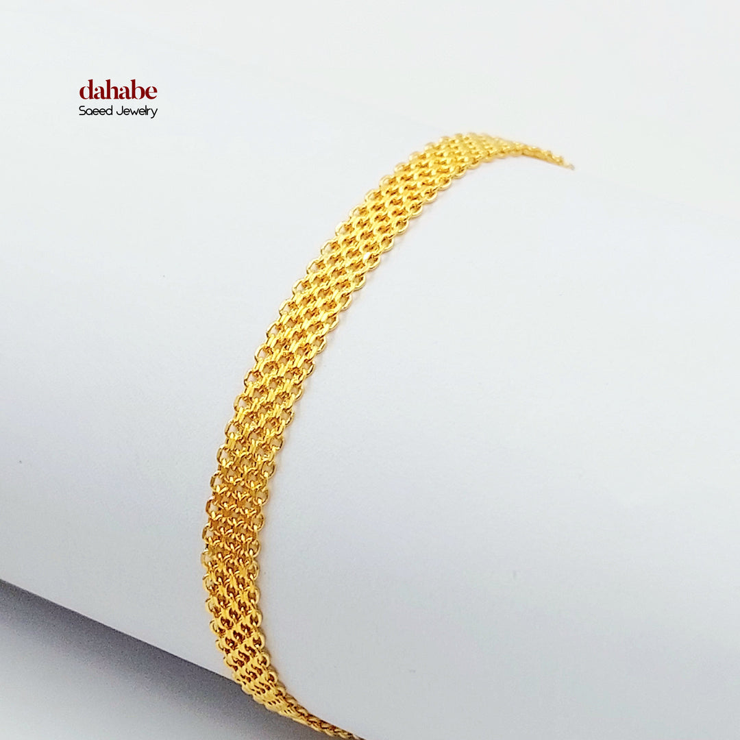 21K اسوارة فانسي-مجوهرات الشيخ سعيد-Saeed Jewelry 