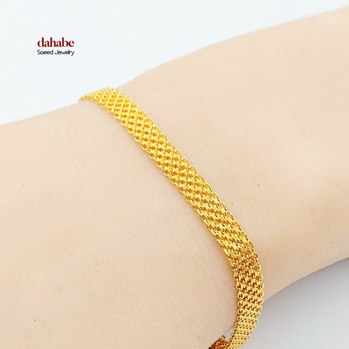 21K اسوارة فانسي-مجوهرات الشيخ سعيد-Saeed Jewelry 