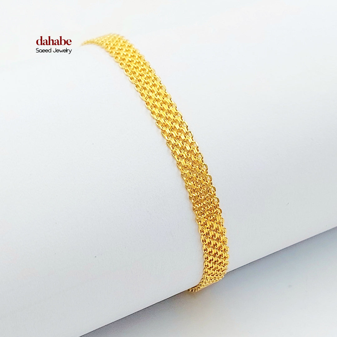 21K اسوارة فانسي-مجوهرات الشيخ سعيد-Saeed Jewelry 