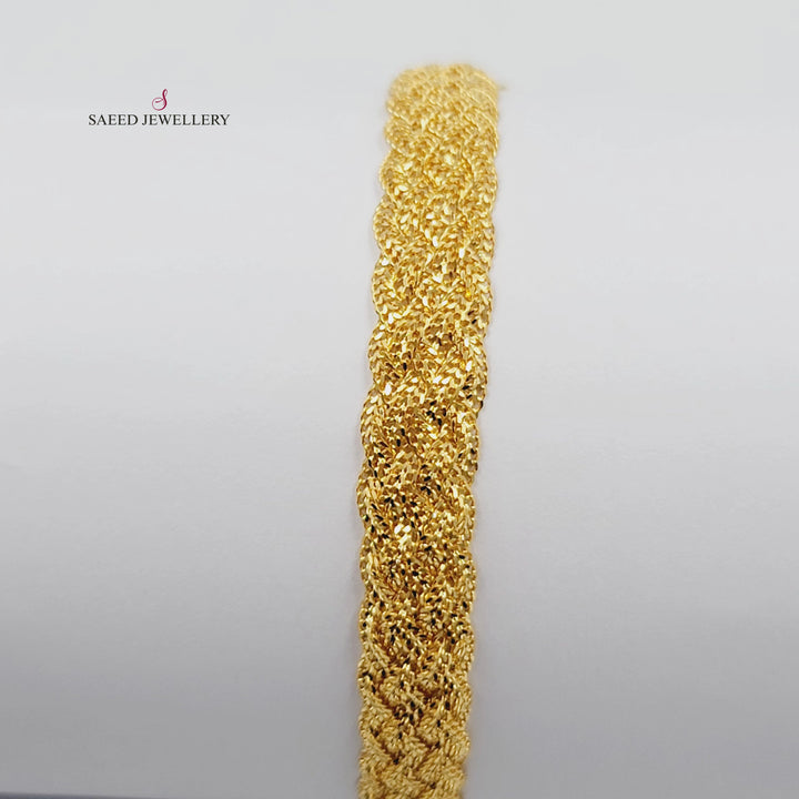 21K اسوارة فانسي-مجوهرات الشيخ سعيد-Saeed Jewelry 