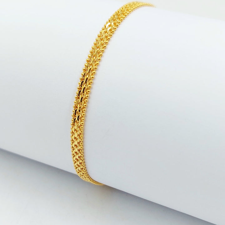 21K اسوارة فانسي-مجوهرات الشيخ سعيد-Saeed Jewelry 