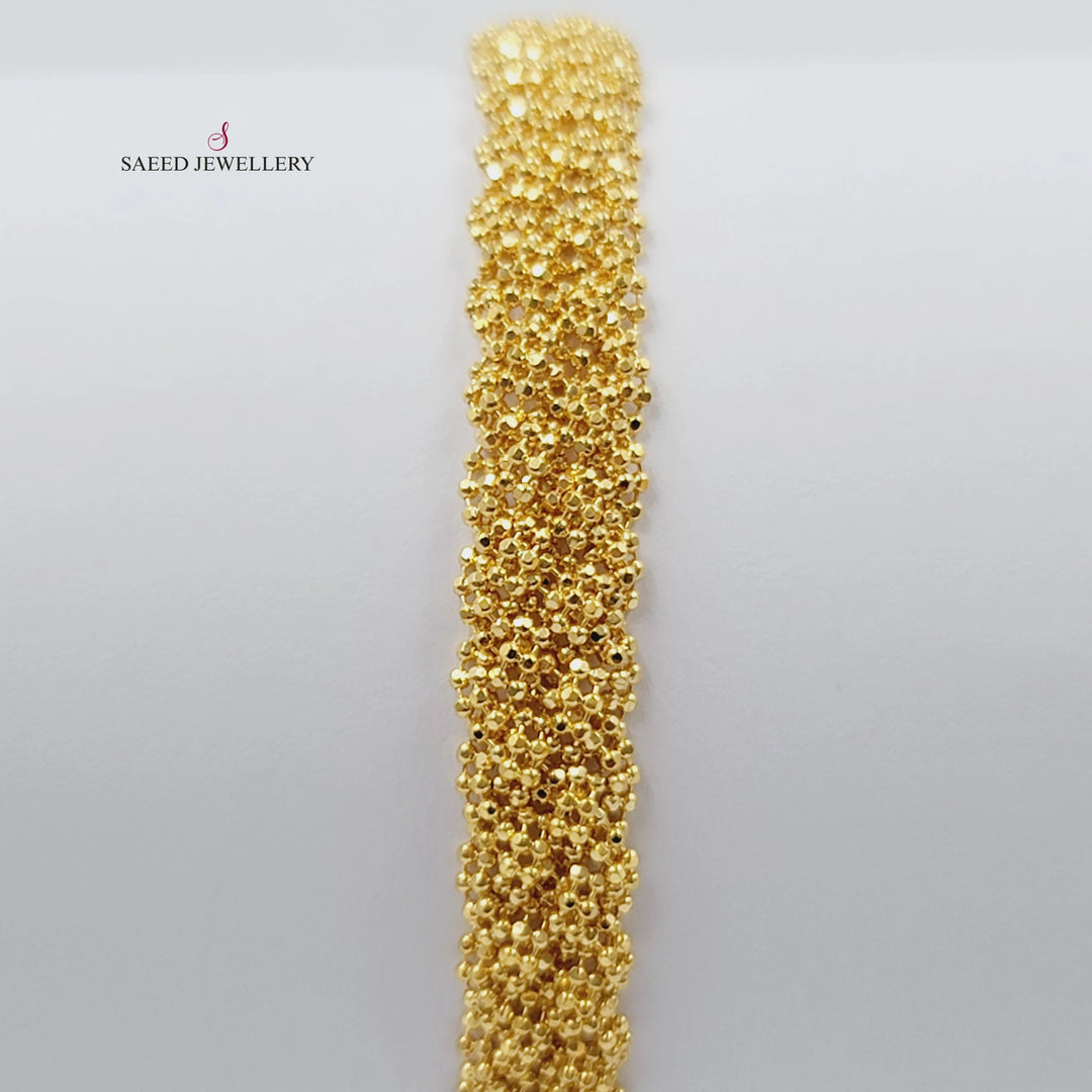 21K اسوارة فانسي-مجوهرات الشيخ سعيد-Saeed Jewelry 