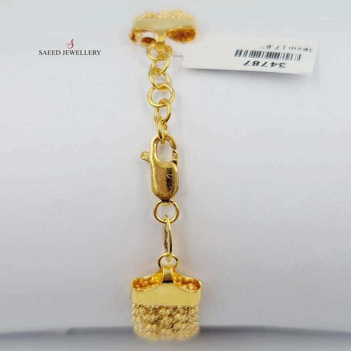 21K اسوارة فانسي-مجوهرات الشيخ سعيد-Saeed Jewelry 