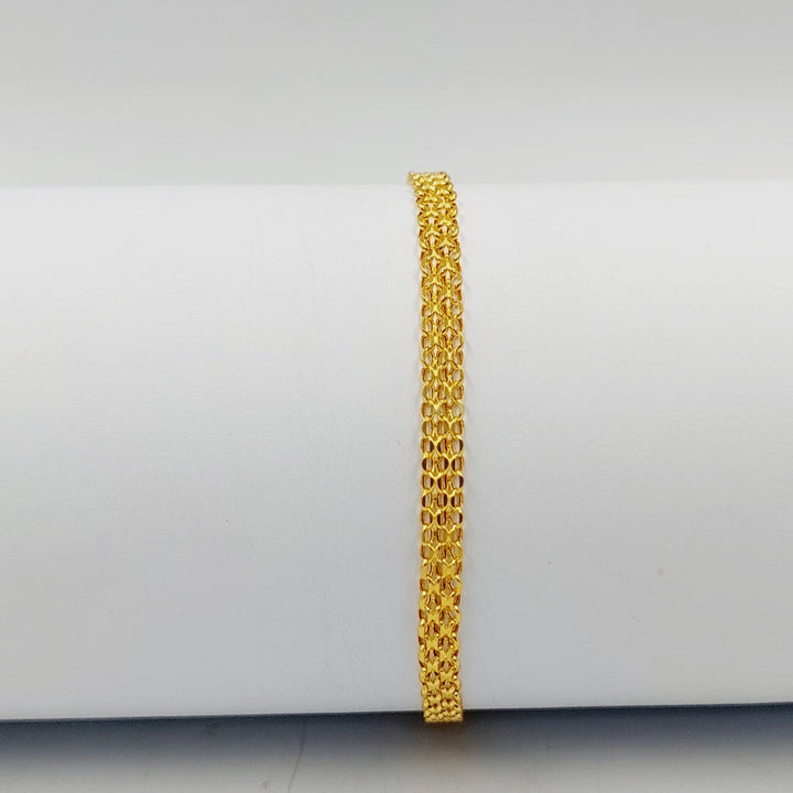 21K اسوارة فانسي-مجوهرات الشيخ سعيد-Saeed Jewelry 