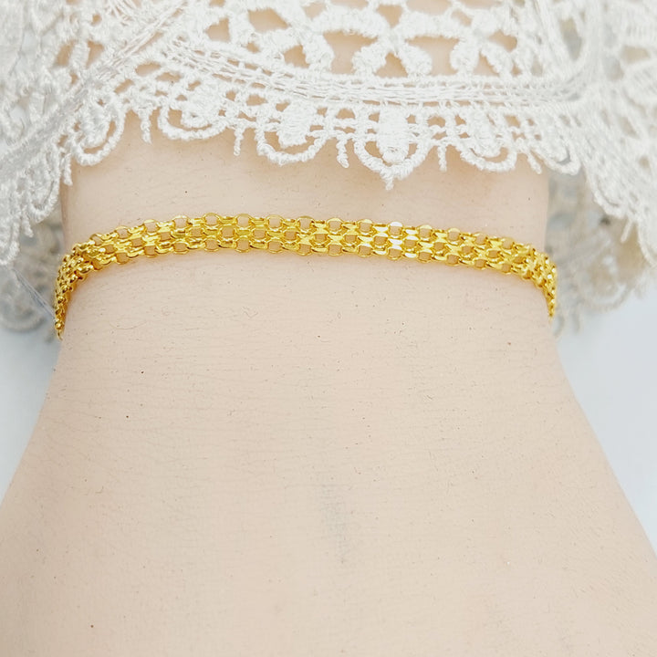 21K اسوارة فانسي-مجوهرات الشيخ سعيد-Saeed Jewelry 