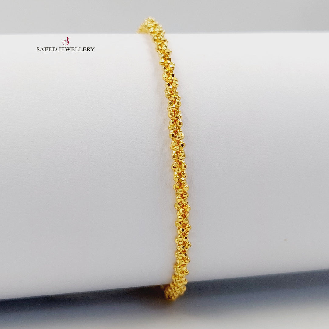 21K اسوارة فانسي-مجوهرات الشيخ سعيد-Saeed Jewelry 