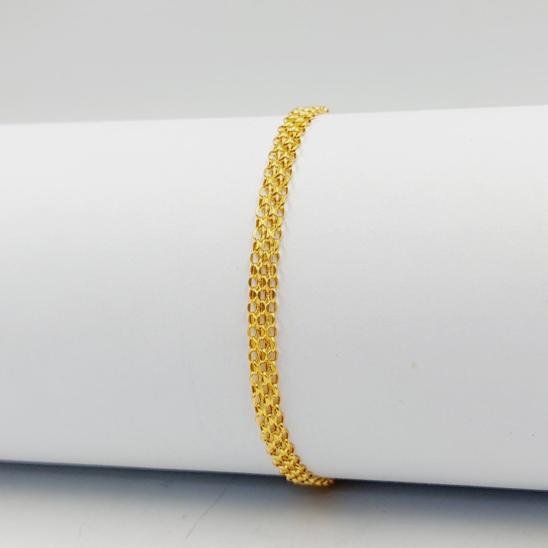 21K اسوارة فانسي-مجوهرات الشيخ سعيد-Saeed Jewelry 