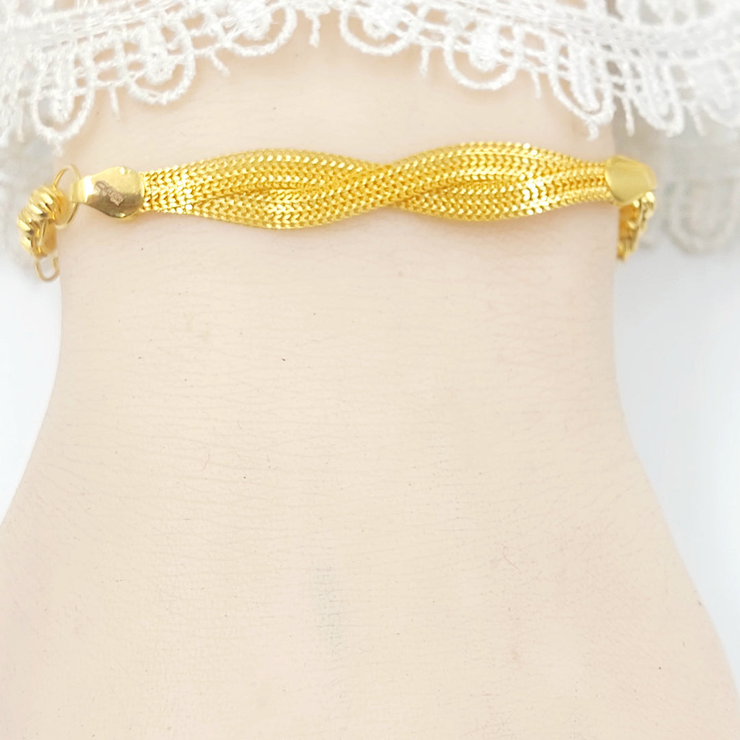 21K اسوارة فانسي-مجوهرات الشيخ سعيد-Saeed Jewelry 