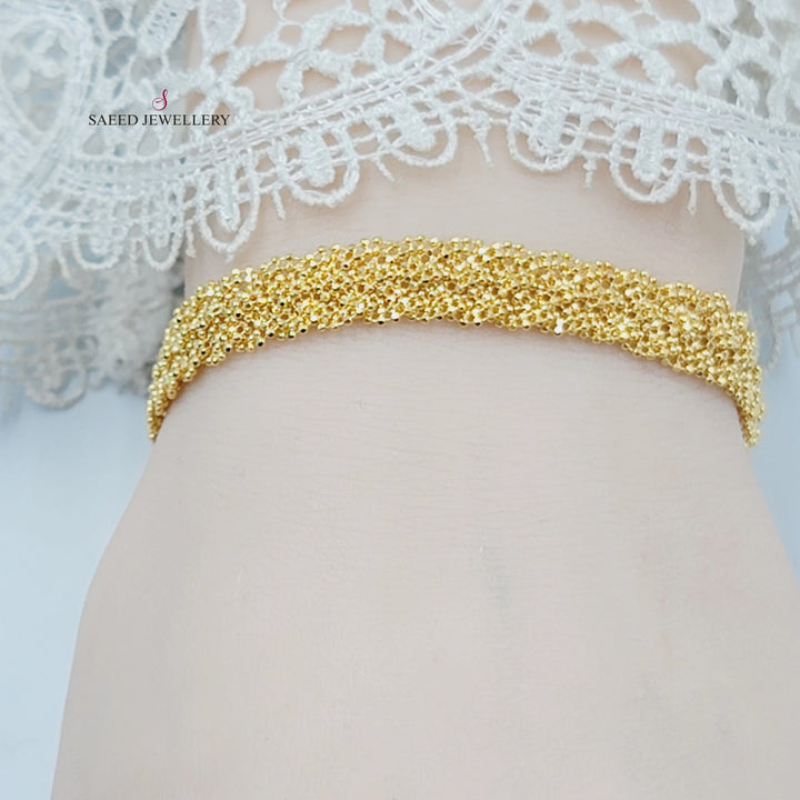 21K اسوارة فانسي-مجوهرات الشيخ سعيد-Saeed Jewelry 