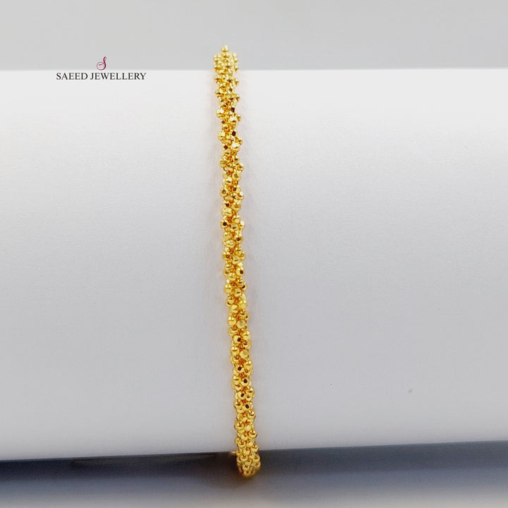 21K اسوارة فانسي-مجوهرات الشيخ سعيد-Saeed Jewelry 