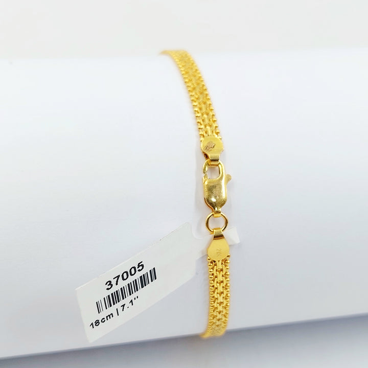 21K اسوارة فانسي-مجوهرات الشيخ سعيد-Saeed Jewelry 
