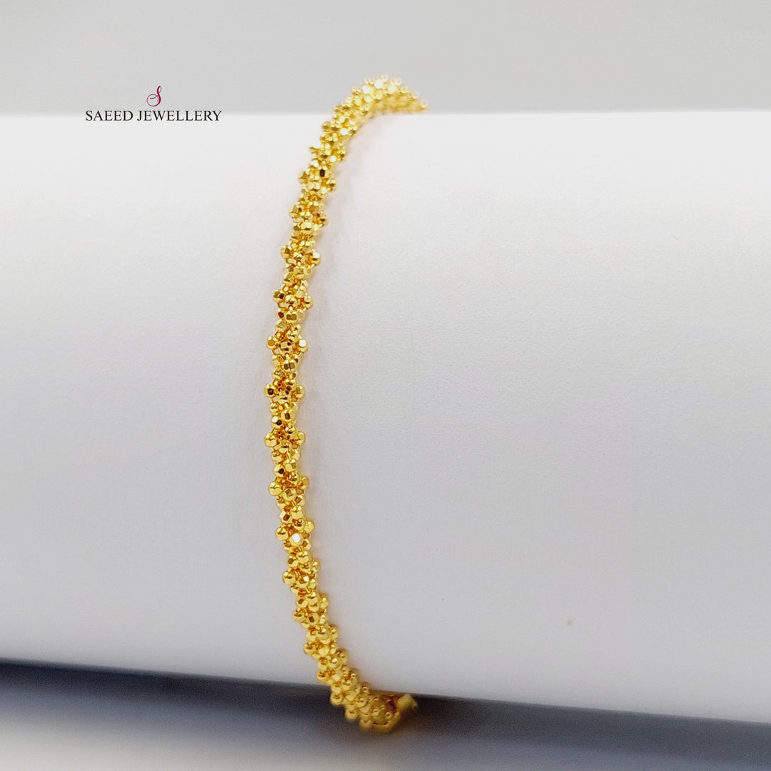 21K اسوارة فانسي-مجوهرات الشيخ سعيد-Saeed Jewelry 