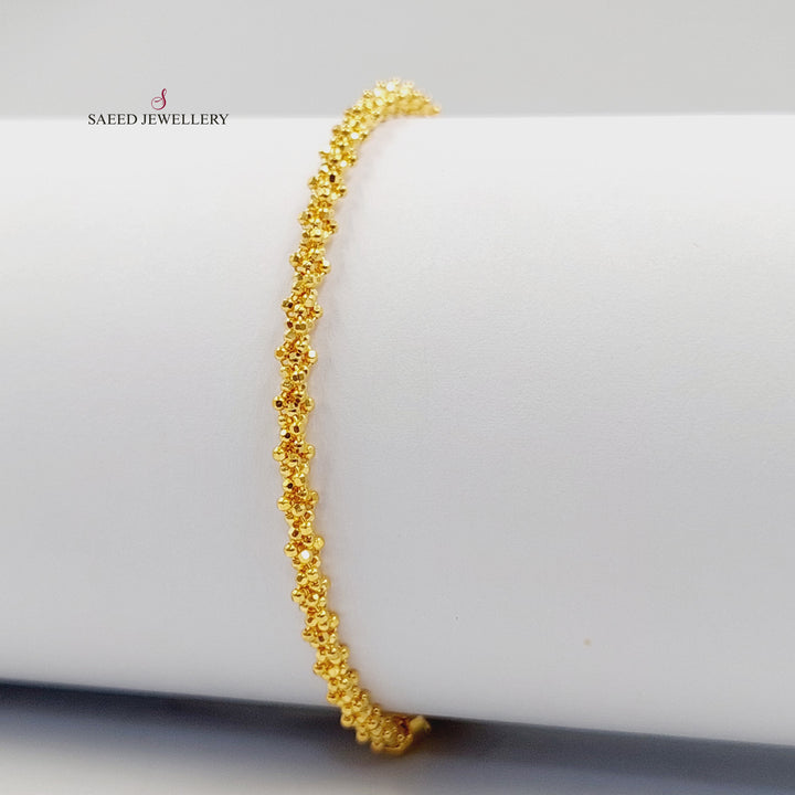 21K اسوارة فانسي-مجوهرات الشيخ سعيد-Saeed Jewelry 