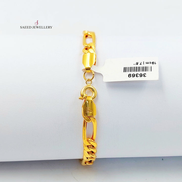 21K اسوارة فيجارو-مجوهرات الشيخ سعيد-Saeed Jewelry 