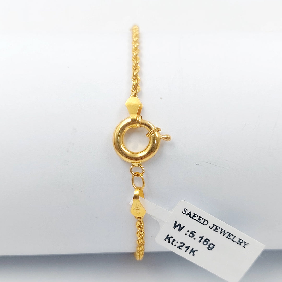 21K اسوارة قلب-مجوهرات الشيخ سعيد-Saeed Jewelry 