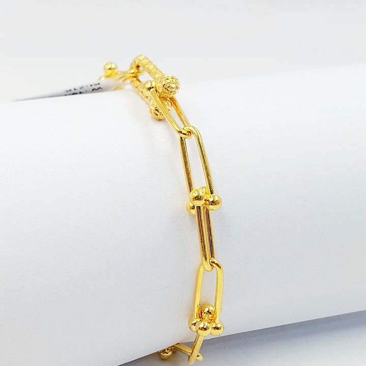 21K اسوارة بيبر كليب اسلامي-مجوهرات الشيخ سعيد-Saeed Jewelry 