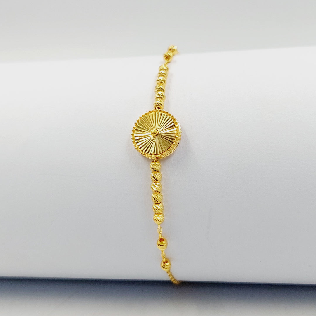 21K اسوارة طابات ناعم-مجوهرات الشيخ سعيد-Saeed Jewelry 