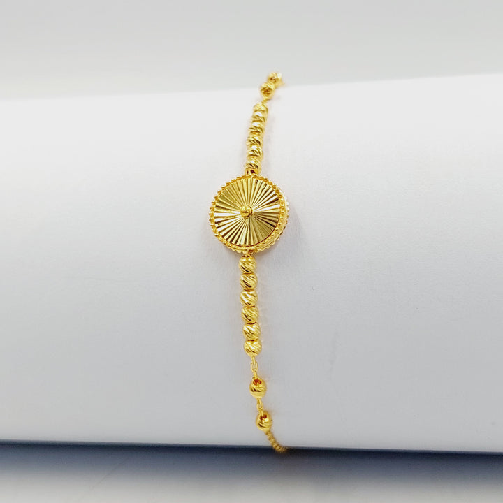 21K اسوارة طابات ناعم-مجوهرات الشيخ سعيد-Saeed Jewelry 