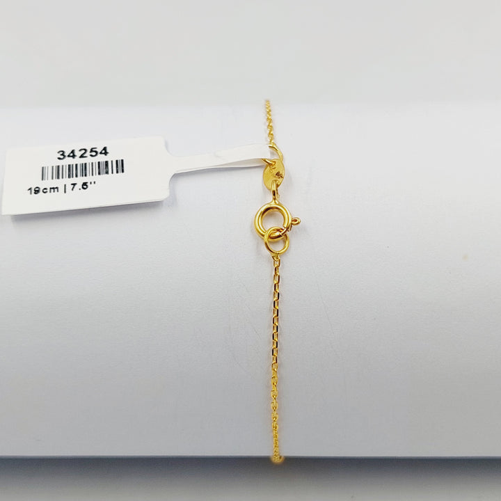 21K اسوارة طابات ناعم-مجوهرات الشيخ سعيد-Saeed Jewelry 