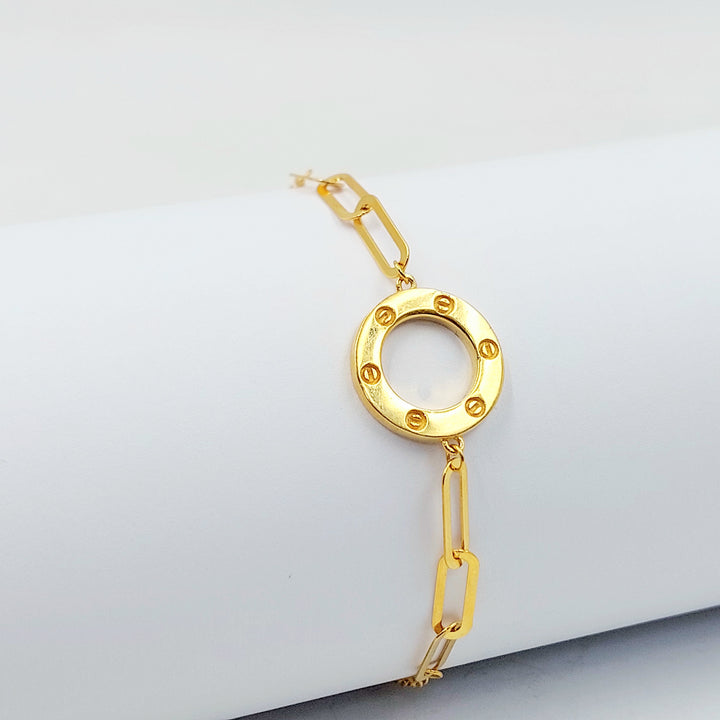 21K اسوارة فيجارو ناعم-مجوهرات الشيخ سعيد-Saeed Jewelry 