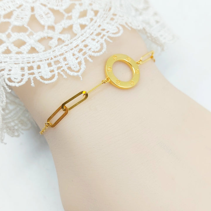 21K اسوارة فيجارو ناعم-مجوهرات الشيخ سعيد-Saeed Jewelry 