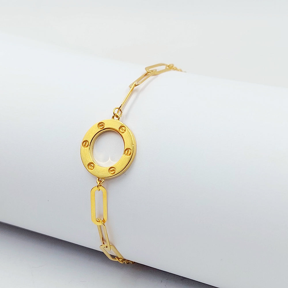 21K اسوارة فيجارو ناعم-مجوهرات الشيخ سعيد-Saeed Jewelry 