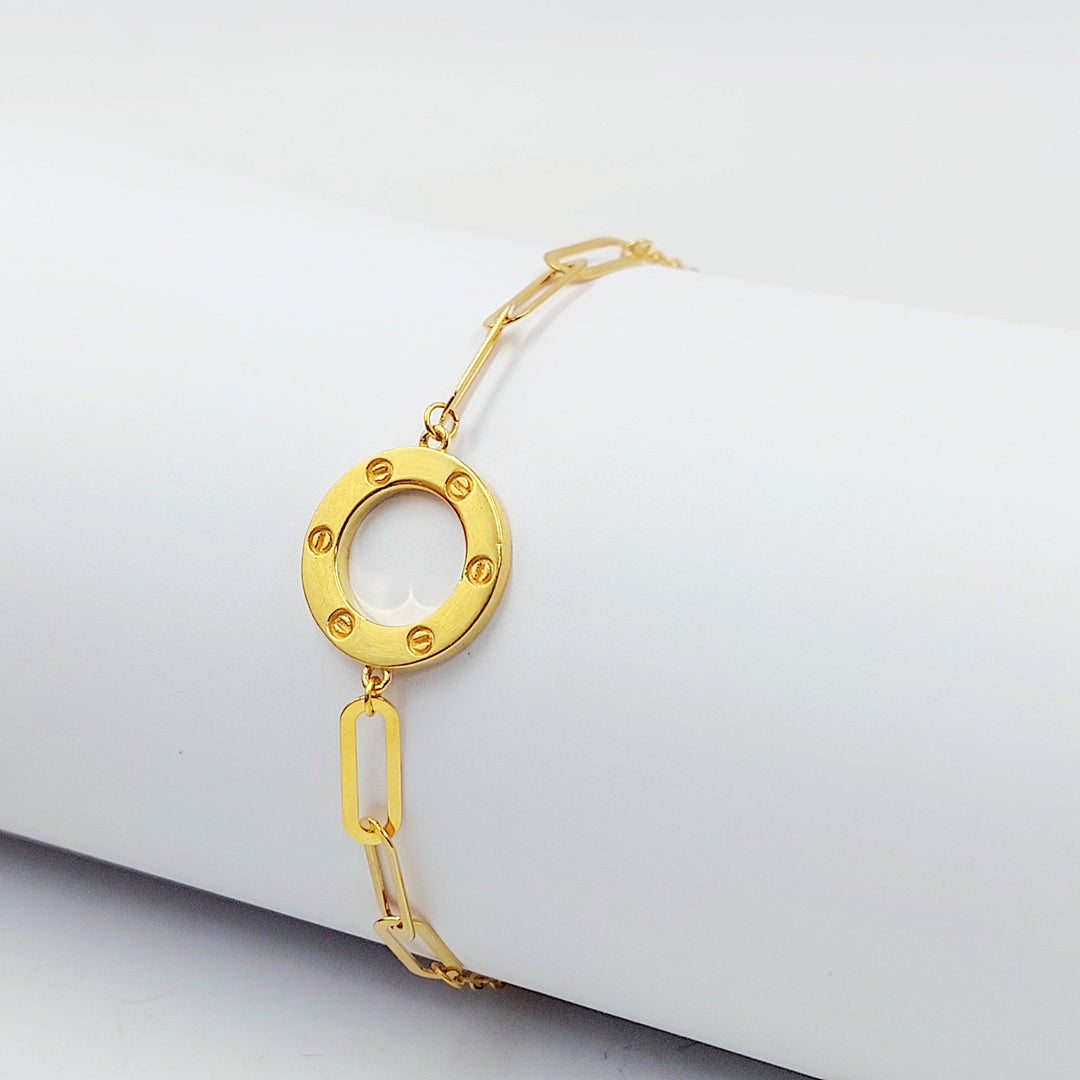 21K اسوارة فيجارو ناعم-مجوهرات الشيخ سعيد-Saeed Jewelry 