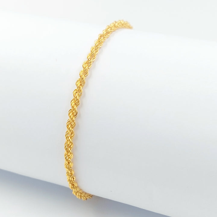 21K اسوارة جدل ناعم-مجوهرات الشيخ سعيد-Saeed Jewelry 