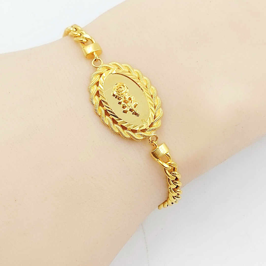 21K اسوارة اونصه-مجوهرات الشيخ سعيد-Saeed Jewelry 
