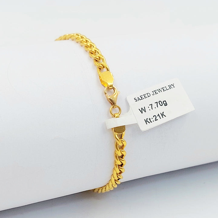 21K اسوارة اونصه-مجوهرات الشيخ سعيد-Saeed Jewelry 