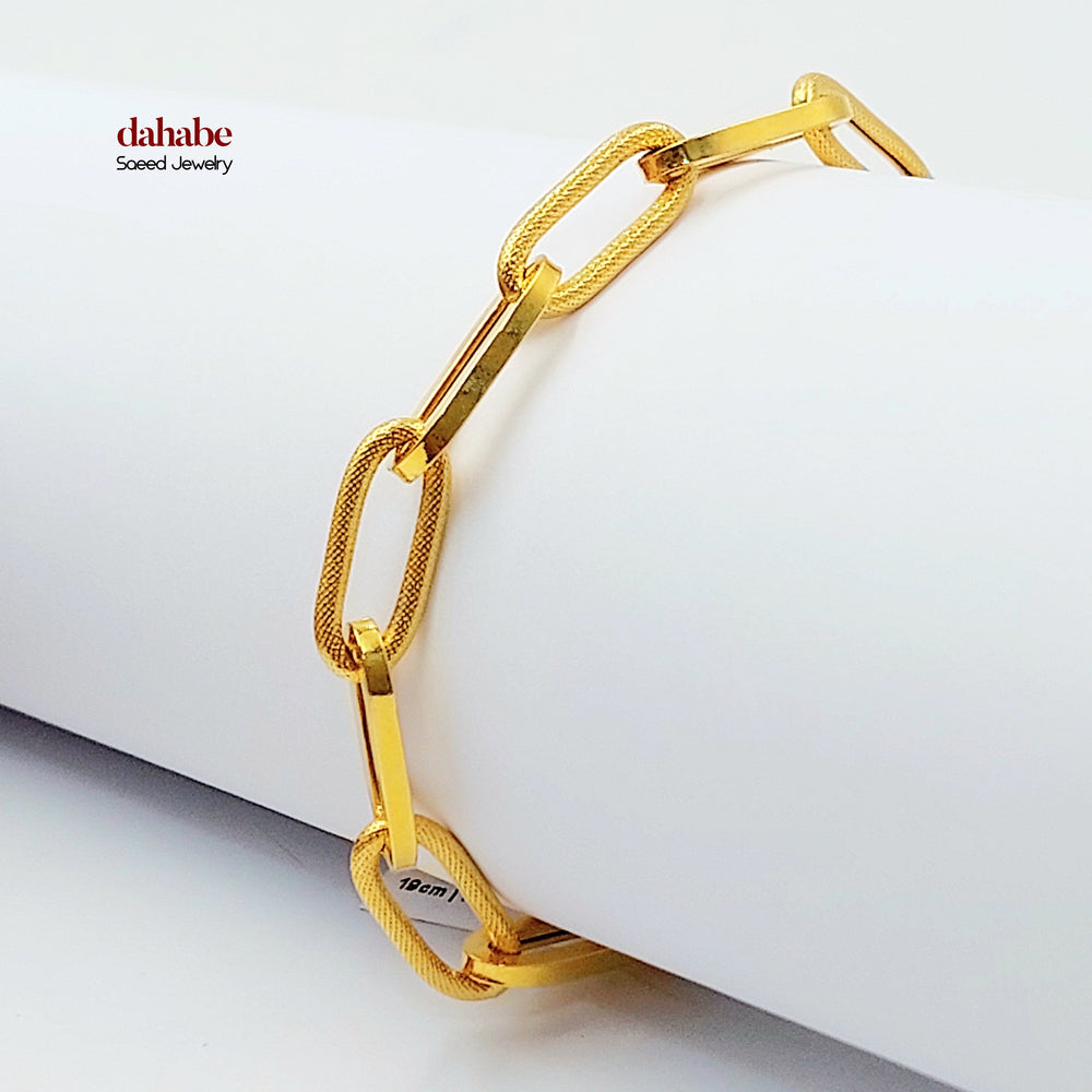 21K اسوارة بيبر كليب-مجوهرات الشيخ سعيد-Saeed Jewelry 
