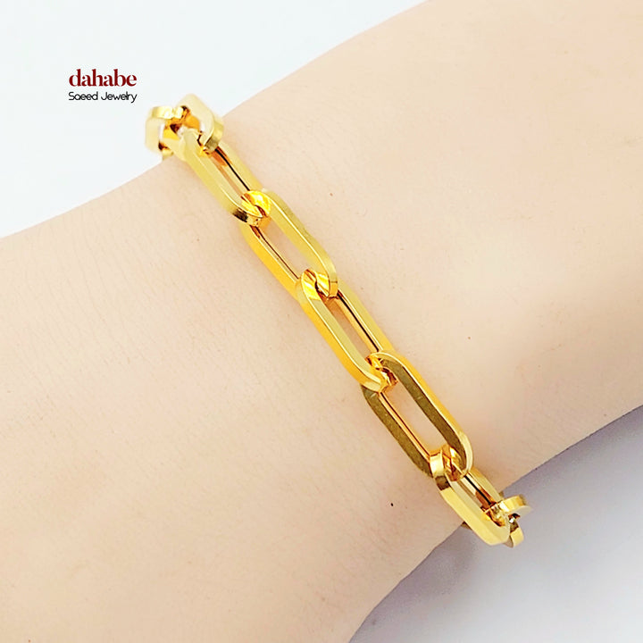 21K اسوارة بيبر كليب-مجوهرات الشيخ سعيد-Saeed Jewelry 